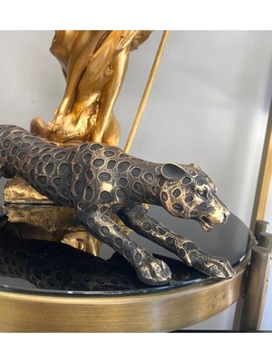 PremiumPort Leopar, Çita ve Kaplan Temalı Dekoratif Heykel, Şık ve Modern Tasarım