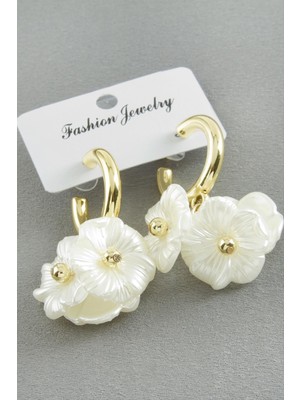 Die Grup Çiçek Inci Küpe