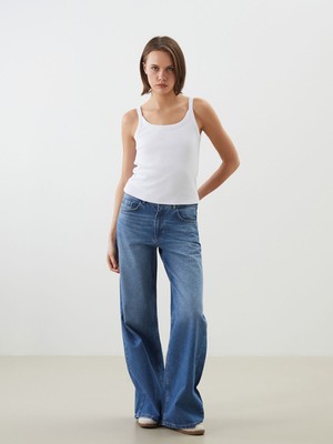 Lc Waikiki Yeni Sezon Wideleg Kadın Jean Pantolon