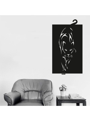 PremiumPort Şık Ahşap Jaguar Figürlü Duvar Panosu ile Evinize Zarafet Katın