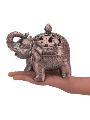 PremiumPort Lüks Işlemeli Metal Biblo Tütsülük ve Dekoratif Kase Seti