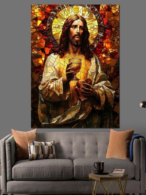 PremiumPort Isa ve Hz.isa Temalı Dekoratif Kanvas ve Ahşap Tablo Seti