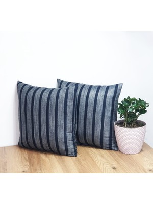 PremiumPort Jakarlı Kırlent Kılıfı Seti 45X45 Cm, 4'lü, Şık ve Kaliteli Tasarım