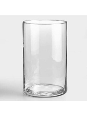 PremiumPort Şık Küçük Cam Vazo 16 cm Uzunluk, 9 cm Genişlik