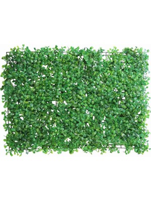 PremiumPort Yapay Çim Plaka Şimşir Model 40X60 Cm, Doğal Görünümlü Dekorasyon Ürünü
