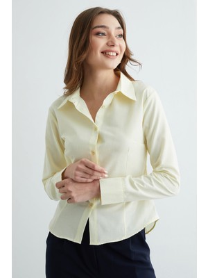 FullaModa Basic Pensli Slim Fit Gömlek