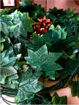 PremiumPort Yapay Sarmaşık Çınar 12 Li, Ev Dekorasyonu ve Yılbaşı Süsü 75 Karakter