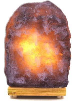 PremiumPort Doğal Çankırı Kaya Tuz Lambası 3-4 Kg, Sağlıklı ve Şık Aydınlatma