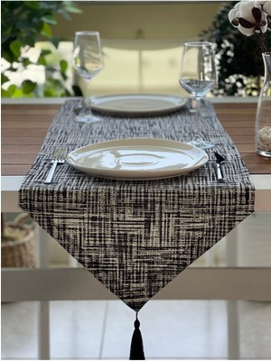 PremiumPort Yeni Sezon Tasarım Desen Runner Örtüsü, Şık ve Modern Görünüm