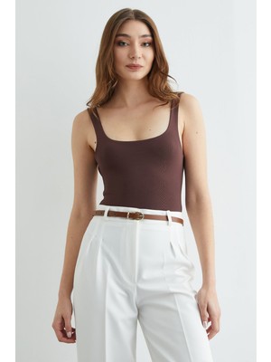 FullaModa Basic U Yaka Çıtçıtlı Body