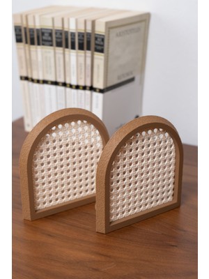 PremiumPort Şık 2'li Kitap Tutucu Seti, Dekoratif ve Kullanışlı Tasarım