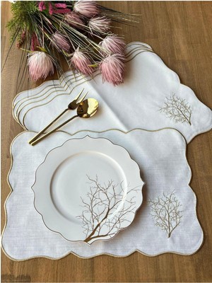 PremiumPort Altı Kişilik Gold Amerikan Servis Takımı, Şık ve Elegant Tasarım