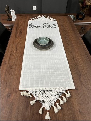 PremiumPort El Dantelli Buldan Işi Monika Runner 50X120 cm Masa Örtüsü