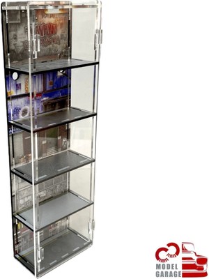 PremiumPort Mini 1/64 Ölçek Araç Otoparkı Diecast Diorama Sergileme Rafı