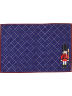 PremiumPort Mor Kurşun Asker Baskılı 2'li Amerikan Servis Seti, Şık ve Zarif Tasarım