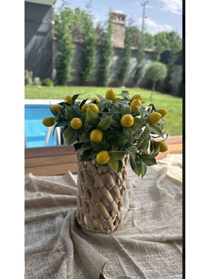 PremiumPort Hasır Saksı Sepet Vazo, Dekoratif Sunumluk, Hediye Fikirleri