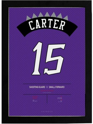 PremiumPort Nba Basketbol Poster Tablo, Vince Carter Toronto Raptors Temalı Dekor