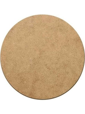 PremiumPort 12'li Ahşap Supla Levha, 25 Cm, 3 mm Ham Mdf, Yuvarlak Servis Altı