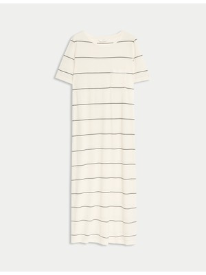 Marks & Spencer Cool Comfort Çizgili Gecelik