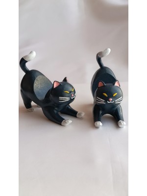 PremiumPort Sevimli Kedi 3D Baskı Telefon Tutucu, Masaüstü Pati Standı Aksesuar