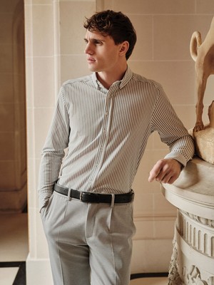 Lc Waikiki Yeni Sezon Slim Fit Uzun Kollu Çizgili Erkek Gömlek