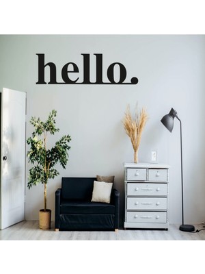 PremiumPort Şık Ahşap Siyah Duvar Yazısı Dekorasyon Aksesuarı