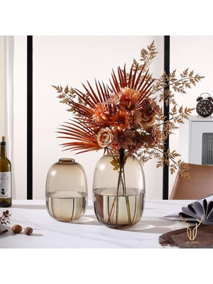 PremiumPort Şeffaf Cam Vazo, Doğal Şıklık ve Zarafet Için Ideal Seçenek