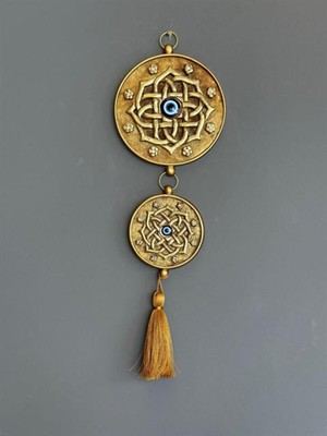 PremiumPort Şık Gold Nazarlık Takımı, 2'li Set, Zarif ve Güzel Dekorasyon Parçası