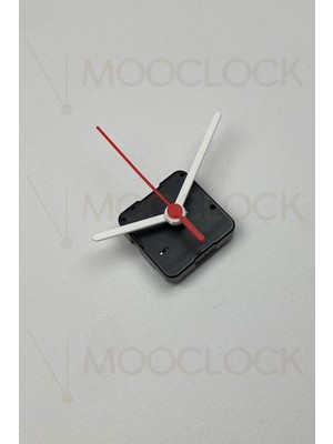 PremiumPort Sessiz Duvar Saati Mekanizması, 14 mm Şaft, Akrep-Yelkovan-Saniye Takımı