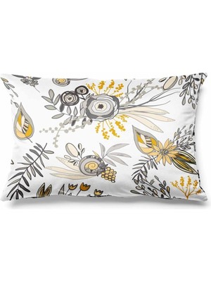 PremiumPort Sunny Desenli Çift Taraflı Süet Kırlent Kılıfı, Şık ve Rahat Dekorasyon.