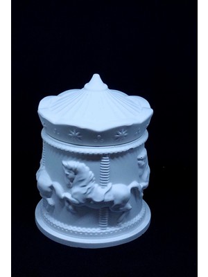 PremiumPort Modern Dekoratif Beton Atlı Karınca Kapaklı Kutu Organizer