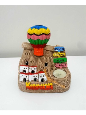 PremiumPort Kapadokya Temalı Peri Bacası Mumluk, Dekoratif ve Şık Tasarım