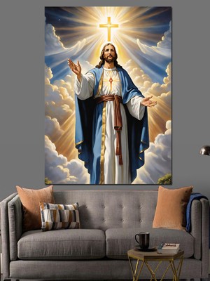 PremiumPort Inanç Temalı Dekoratif Kanvas ve Mdf Ahşap Tablo, Huzur ve Ilham Kaynağı