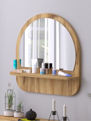 PremiumPort Şık Oval Koridor Dresuar ve Konsol, Çok Amaçlı Duvar ve Oda Rafı