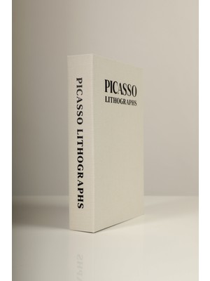 PremiumPort Kumaş Kaplı Picasso Desenli Dekoratif Kitap Kutu, Şık ve Zarif Tasarım