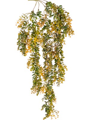 PremiumPort Sarı-Yeşil Yapay Okaliptus Sarmaşık, 85 cm Doğal Görünümlü Dekorasyon Ürünü
