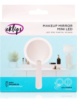 PremiumPort Şık ve Kompakt Taşınabilir LED Makyaj Aynası, Parlak ve Net Görünüm Sağlar