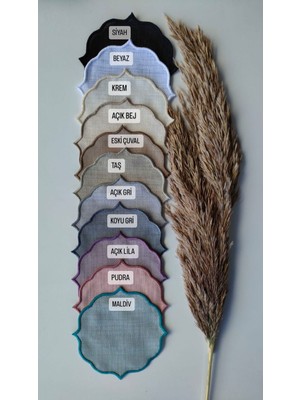 PremiumPort Şık 15X15 cm 6'lı Işlenebilir Sunum Peçetesi Siyah