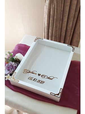 PremiumPort 30X40 cm Gül Anı Çerçevesi, 8 cm Derinlikli, Şık ve Zarif Dekorasyon