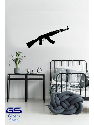 PremiumPort Ak-47 Kalaşnikof Mdf Duvar Dekoru, Popüler Oyun Temalı Tasarım