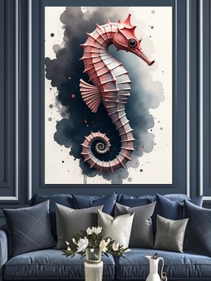 PremiumPort Denizatı Temalı Dekoratif Kanvas ve Mdf Ahşap Tablo, Şık ve Modern Tasarım