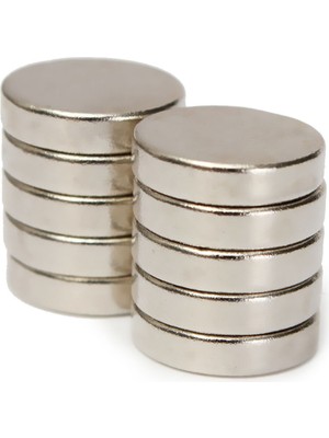 PremiumPort 30 Adet 12MM Çap 3mm Kalınlık Güçlü Neodyum Mıknatıs Seti