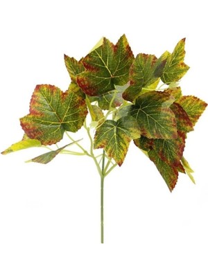 PremiumPort Alacalı Kırmızı Yapay Hedera Demeti, 34 Cm, Doğal Görünümlü Dekorasyon Ürünü