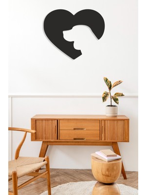 PremiumPort Sevimli Köpek Temalı Mdf Duvar Dekoru 45X36 Cm, Lazer Kesim Tasarım