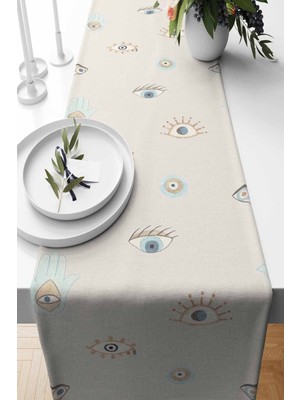 PremiumPort Şık Runner Mystery Desenli Süet Dokuma 140X40 Cm, Ev Dekorasyonu Için Harika