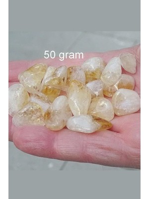 PremiumPort 50G Doğal Sitrin Tamburlu Küçük Parçalar, Ferahlatıcı Aromayla Keyifli Kullanım