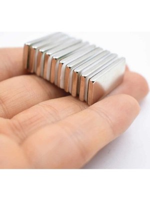 PremiumPort Dikdörtgen Neodyum Mıknatıs Seti 20X10X1.5 Mm, 10 Parça