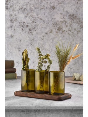 PremiumPort Renkli Çiçeklik Trio Seti, Şık ve Kullanışlı Dekoratif Aksesuar