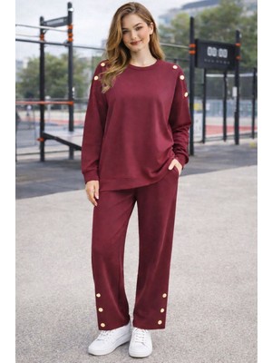 Avakado Cıtcıt Detaylı Modal Kumaş Ikili Takım