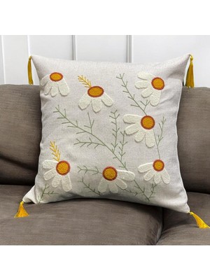 PremiumPort Papatya Desenli Yastık Kılıfı, Renkli ve Yumuşak Tasarım